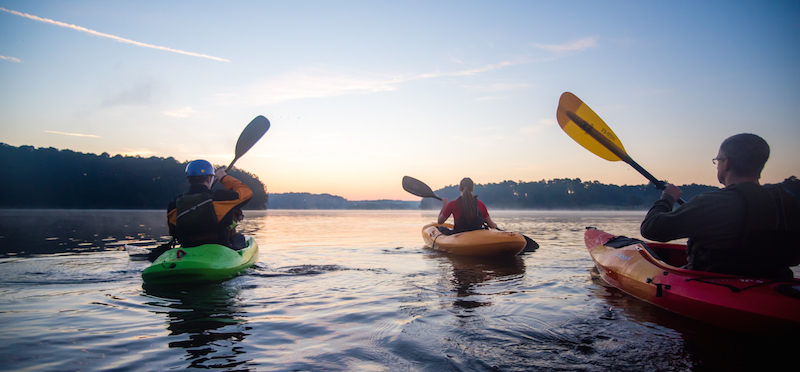 Kayaks on Cherokee Lake